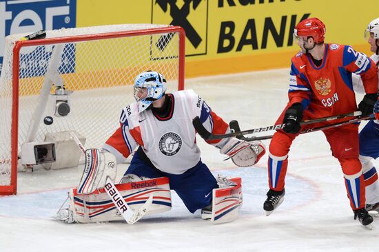 Hockey World Championship. Match Russia - Norway