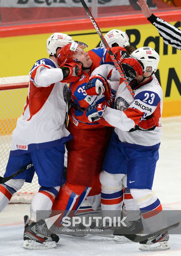 Hockey World Championship. Match Russia - Norway