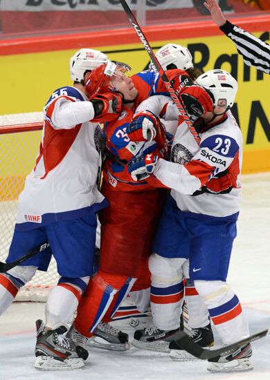 Hockey World Championship. Match Russia - Norway