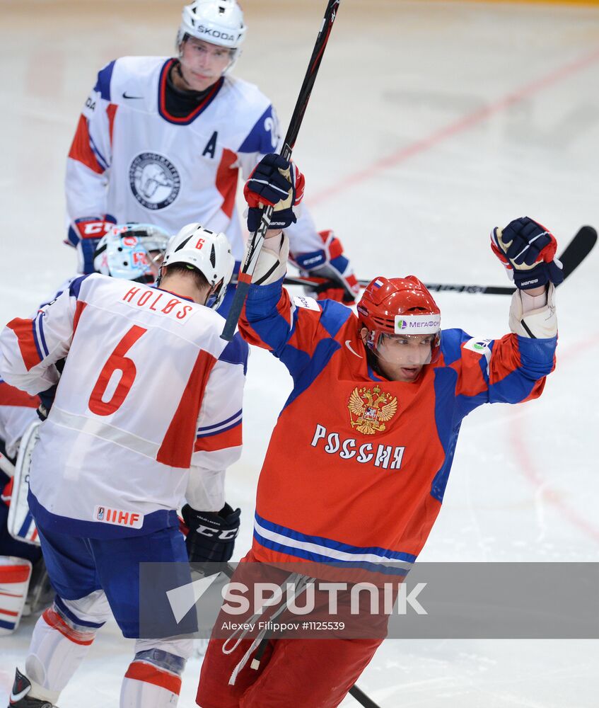 Hockey World Championship. Match Russia - Norway