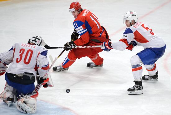 Hockey World Championship. Match Russia - Norway
