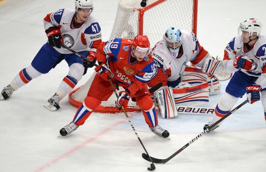 Hockey World Championship. Match Russia - Norway