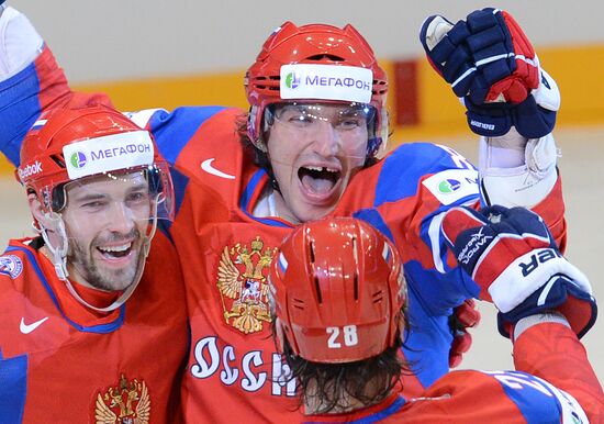 Hockey World Championship. Match Russia - Norway