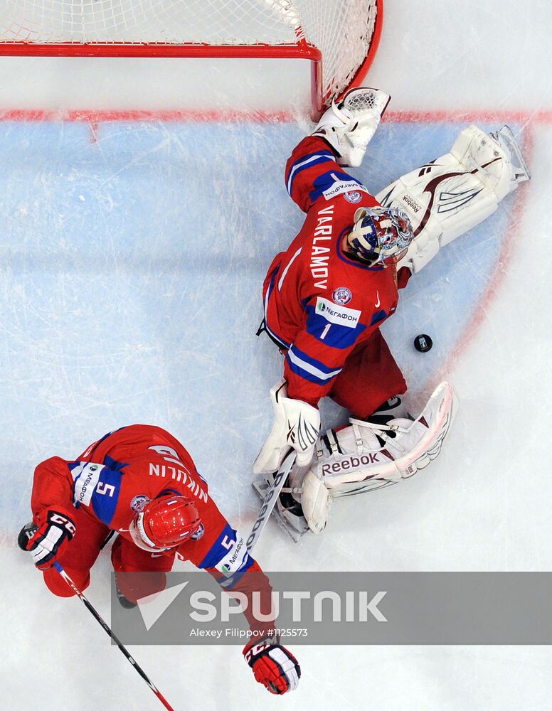 Hockey World Championship. Match Russia - Norway