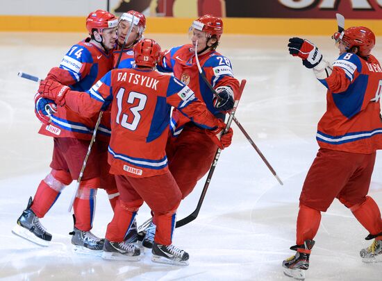 Hockey World Championship. Match Russia - Norway