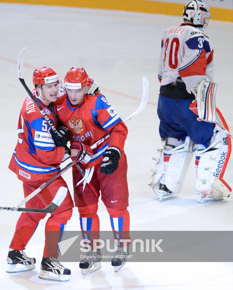 Hockey World Championship. Match Russia - Norway