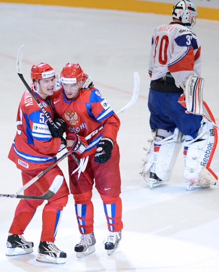 Hockey World Championship. Match Russia - Norway