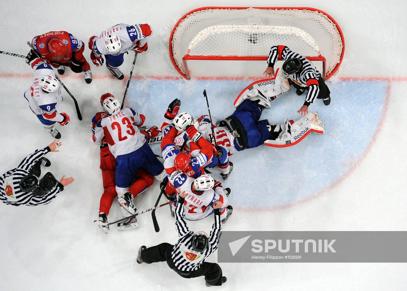 Hockey World Championship. Match Russia - Norway