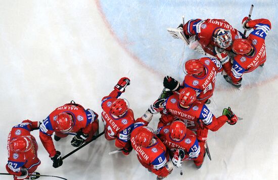 Hockey World Championship. Match Russia - Norway