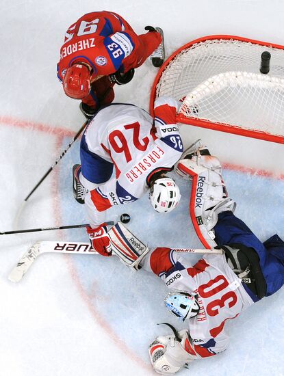 Hockey World Championship. Match Russia - Norway