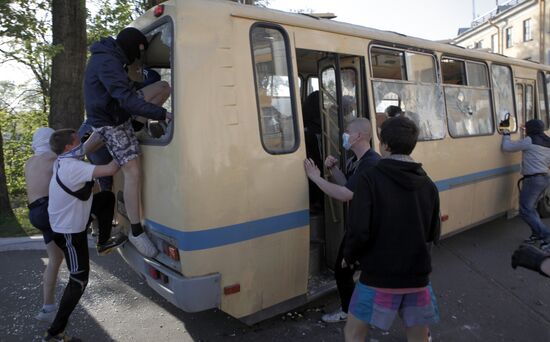 Sexual minority people hold rally in St. Petersburg