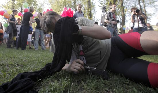 Sexual minorities hold rally in St. Petersburg