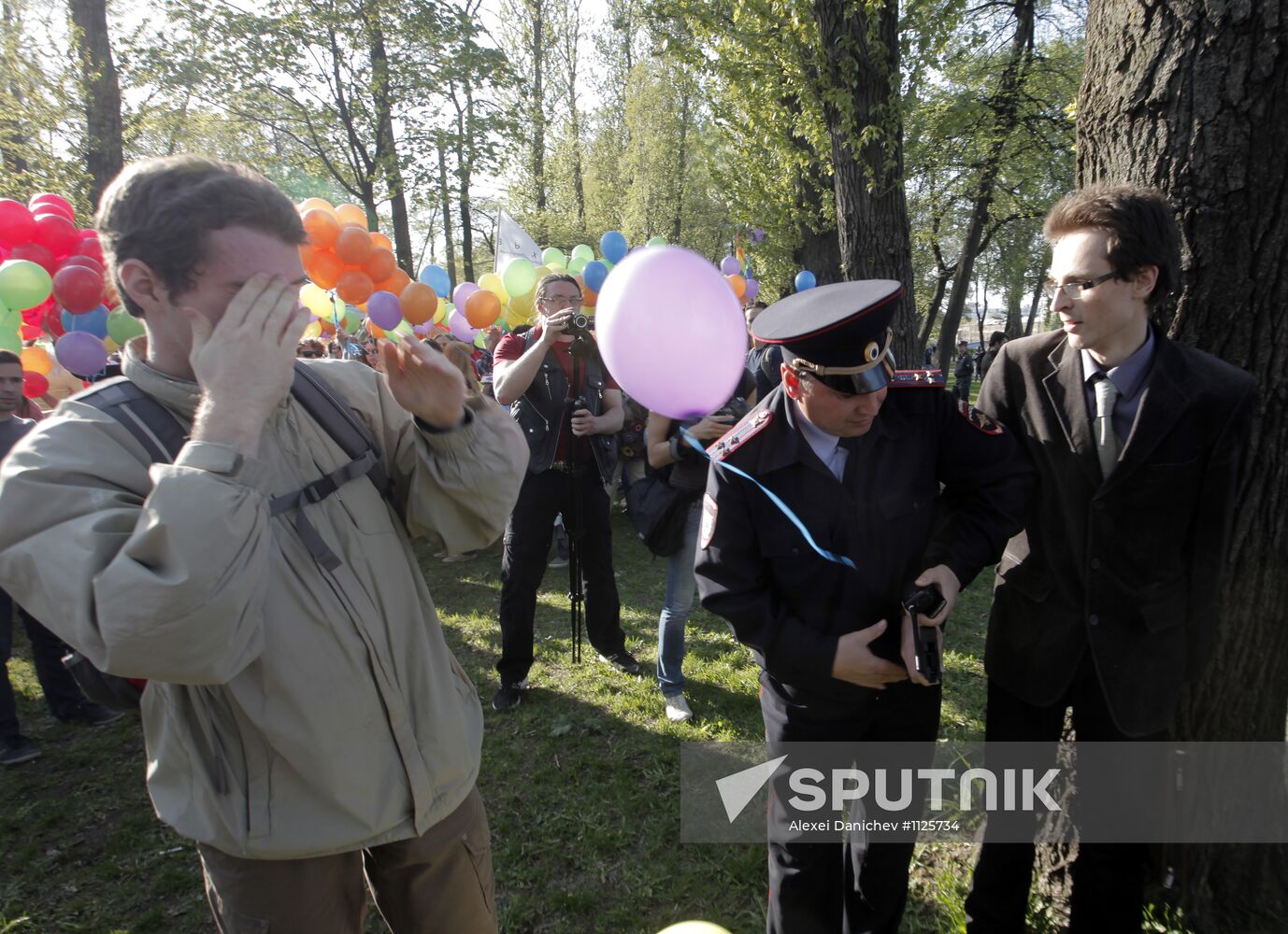 Sexual minorities hold rally in St. Petersburg