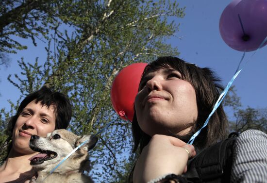 Sexual minorities hold rally in St. Petersburg