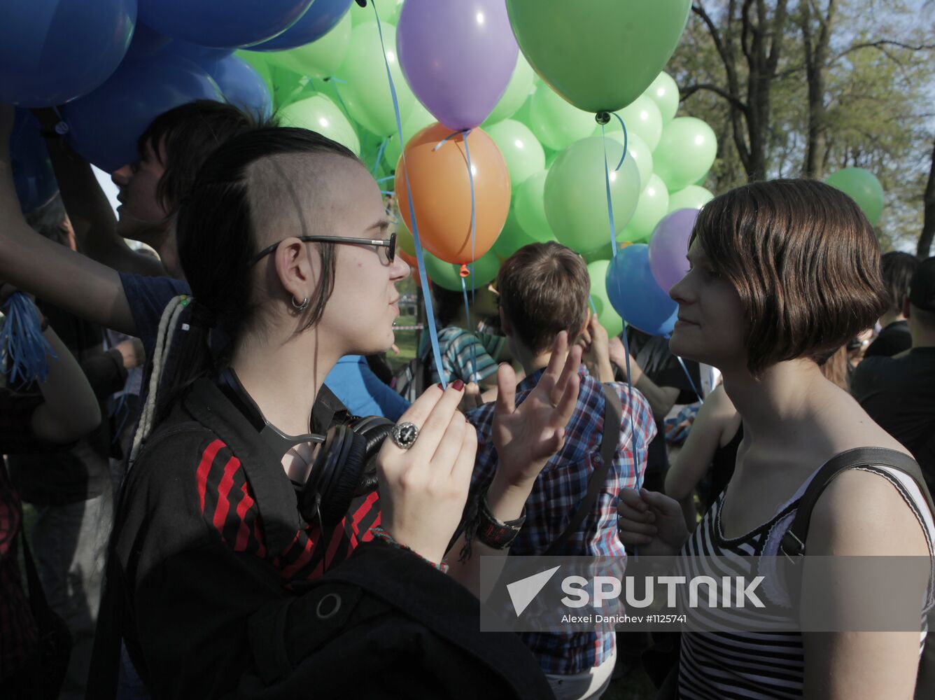 Sexual minorities hold rally in St. Petersburg