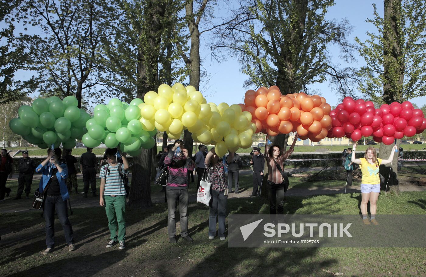 Sexual minorities hold rally in St. Petersburg