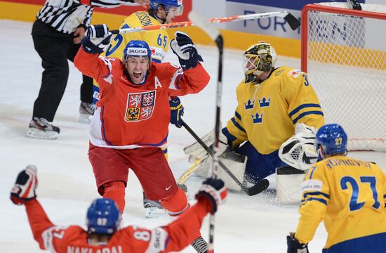 Hockey World Championship. Match Sweden - Czech republic