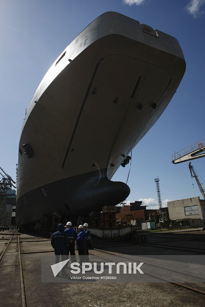 Landing craft "Ivan Gren" at Yantar Shipyard