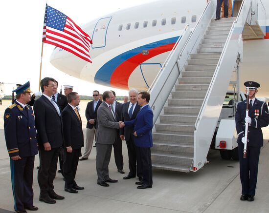 Dmitry Medvedev at G-8 summit