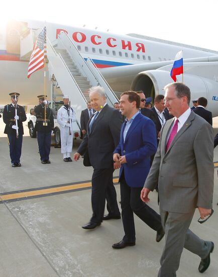 Dmitry Medvedev at G-8 summit