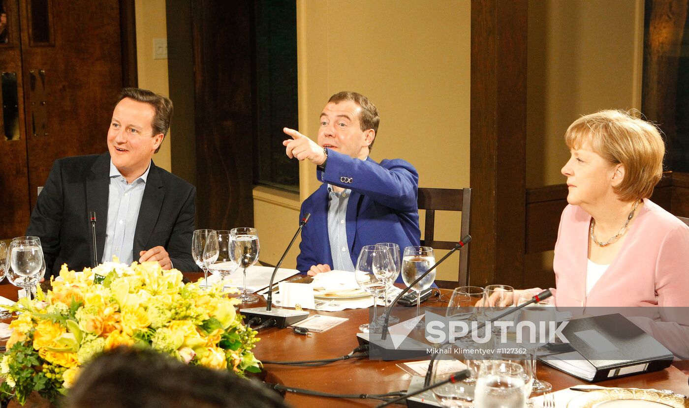 Dmitry Medvedev at G-8 summit