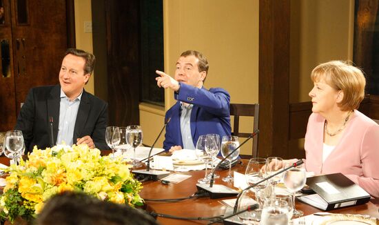 Dmitry Medvedev at G-8 summit