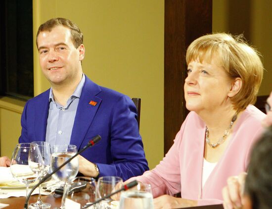 Dmitry Medvedev at G-8 summit