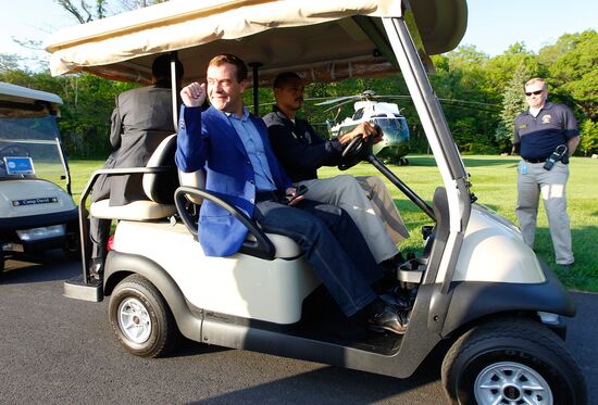 Dmitry Medvedev at G-8 summit