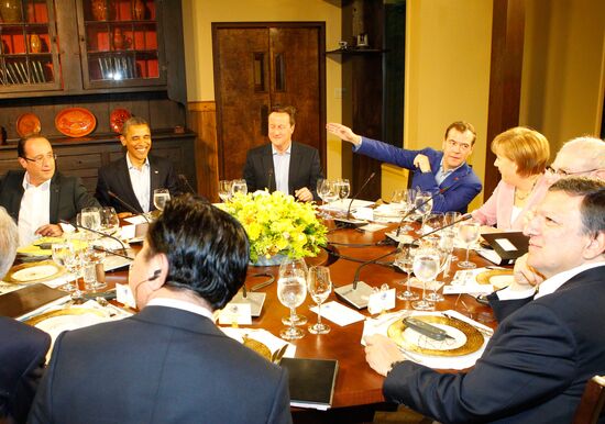 Dmitry Medvedev at G-8 summit