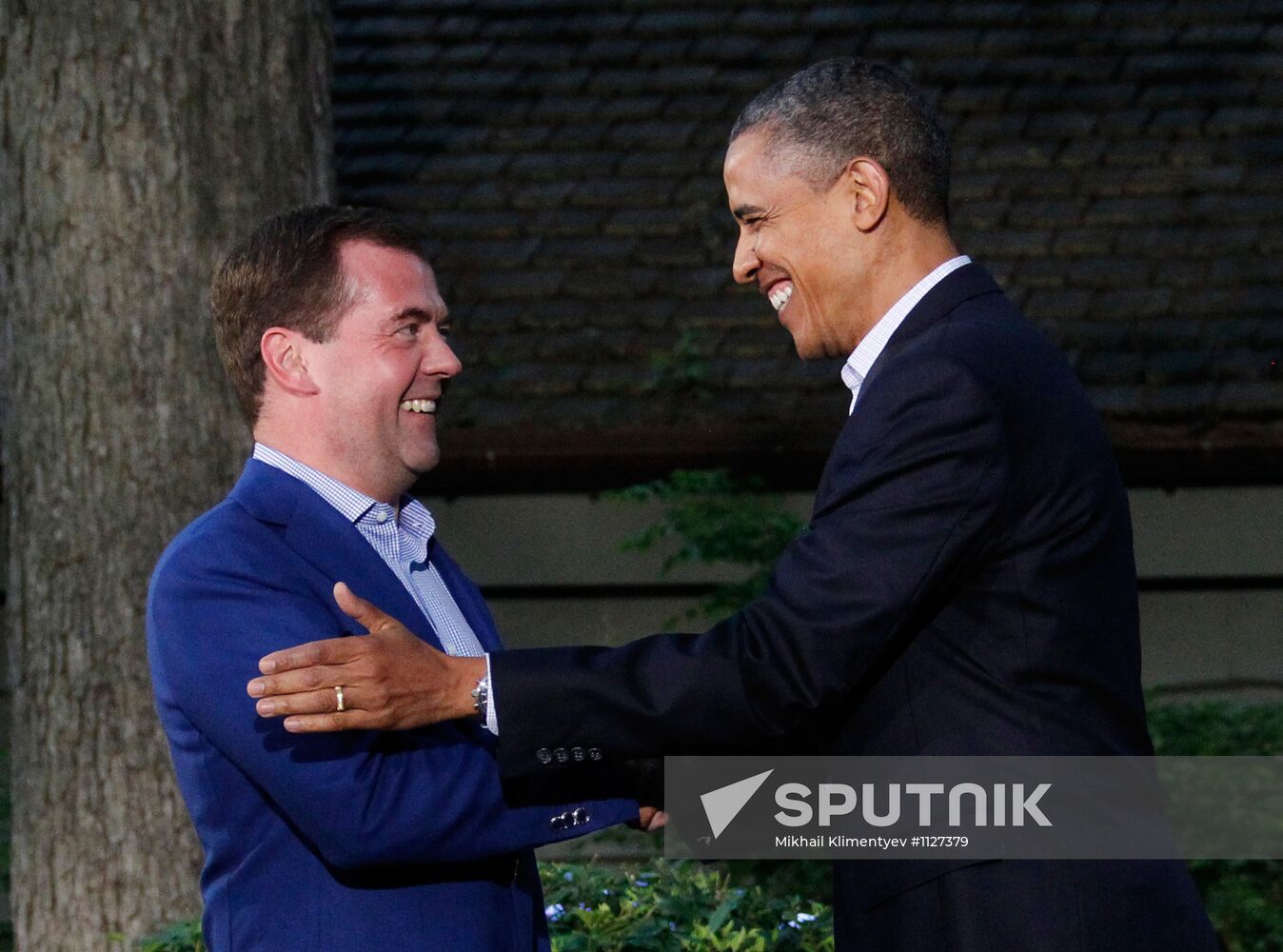 Dmitry Medvedev at G-8 summit