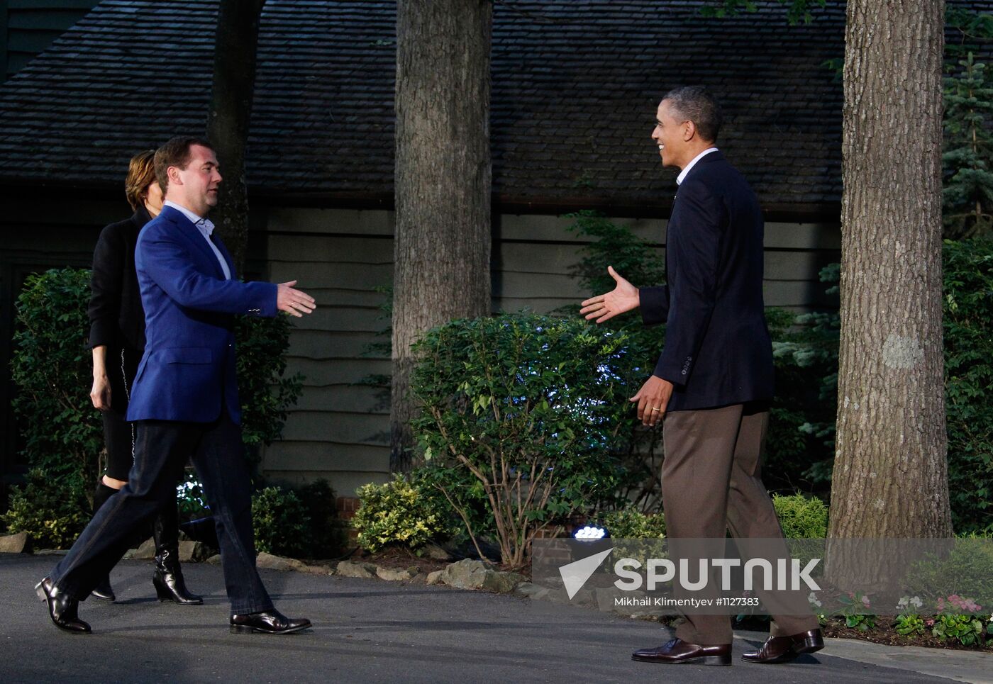 Dmitry Medvedev at G-8 summit
