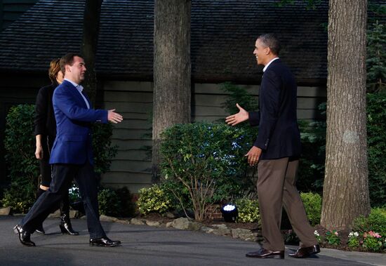 Dmitry Medvedev at G-8 summit