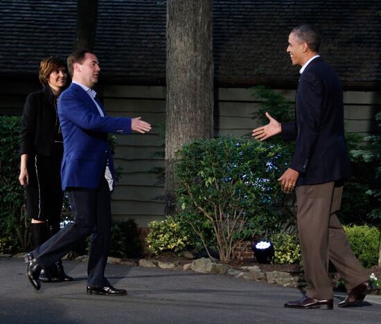 Dmitry Medvedev at G-8 summit