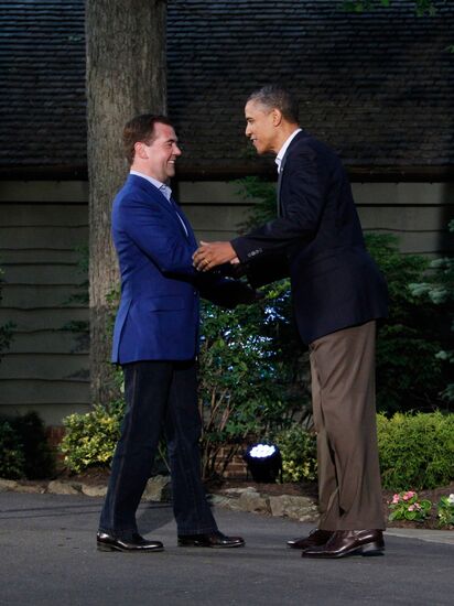 Dmitry Medvedev at G-8 summit