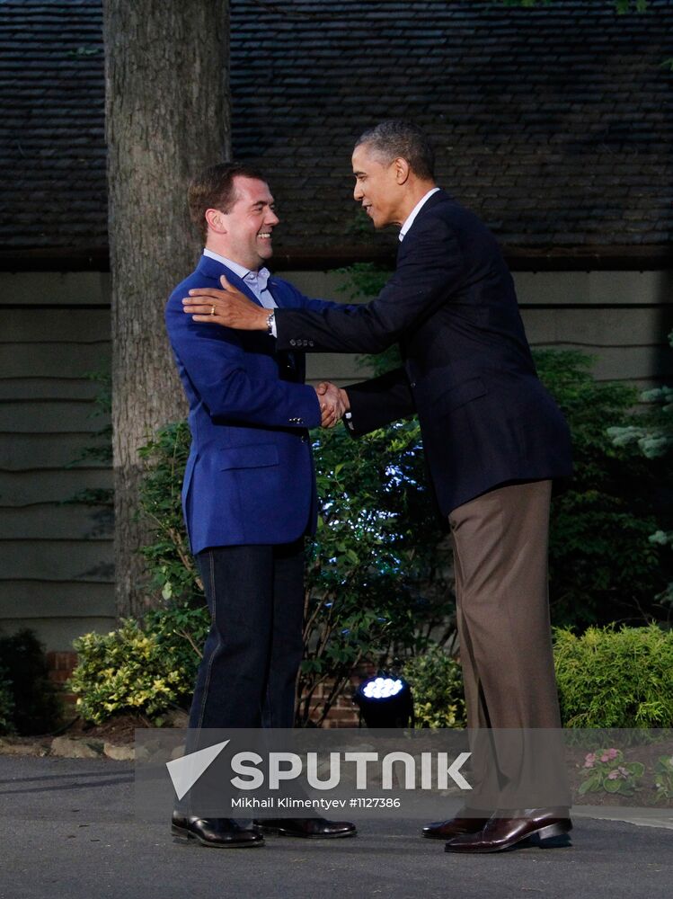 Dmitry Medvedev at G-8 summit