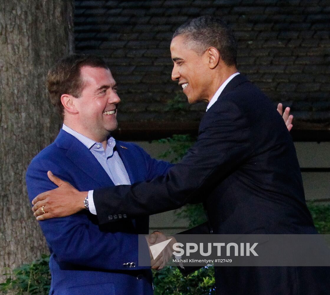 Dmitry Medvedev at G8 Summit