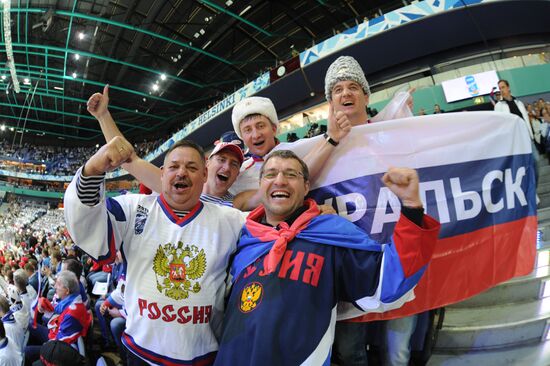 2012 World Ice Hockey Championships. Finland vs. Russia