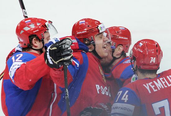 2012 World Ice Hockey Championships. Finland vs. Russia