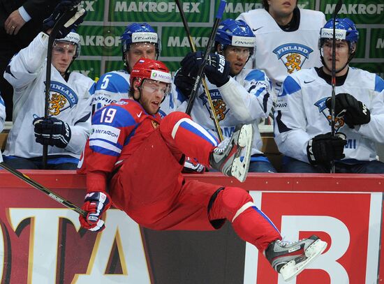 2012 World Ice Hockey Championships. Finland vs. Russia
