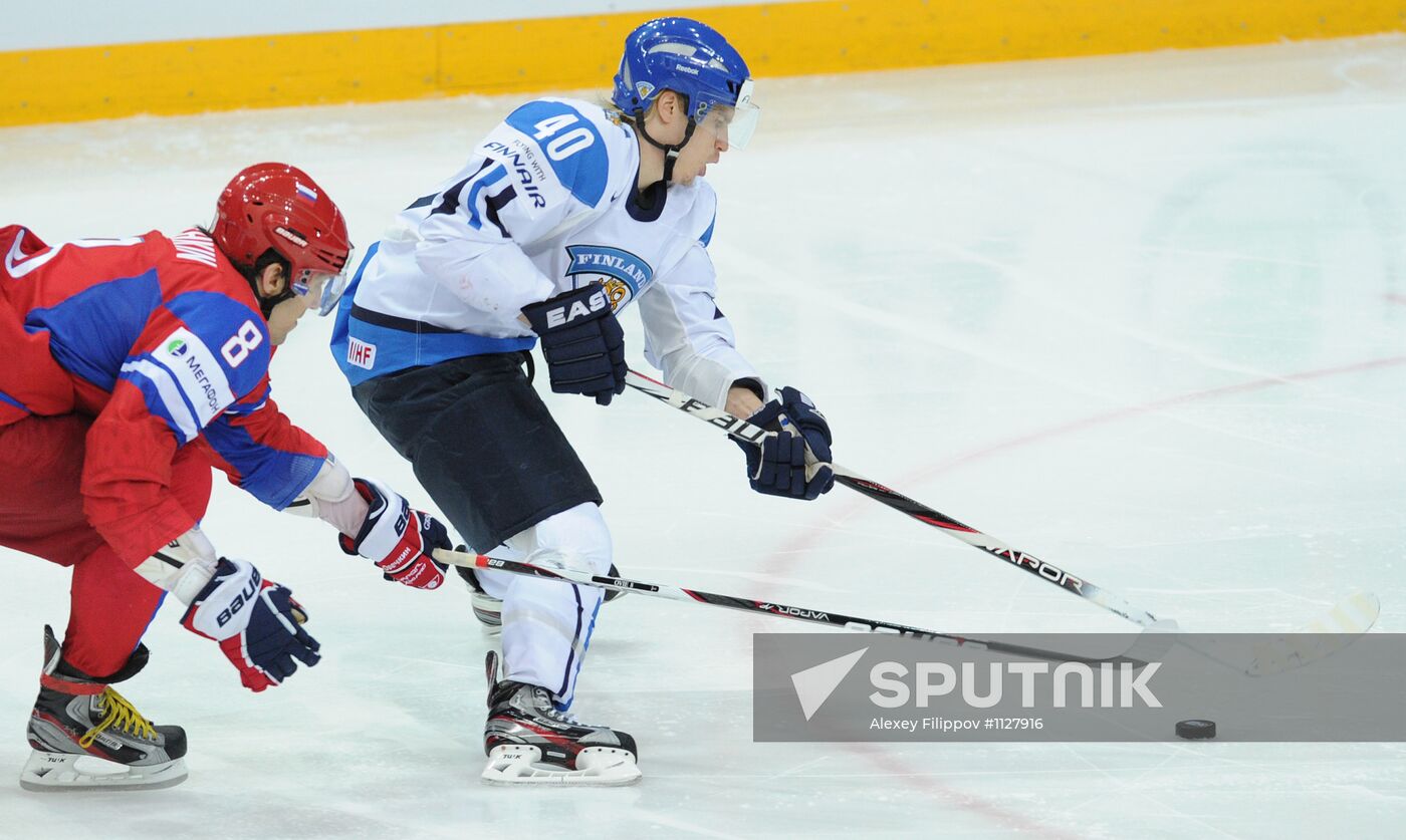2012 World Ice Hockey Championships. Finland vs. Russia