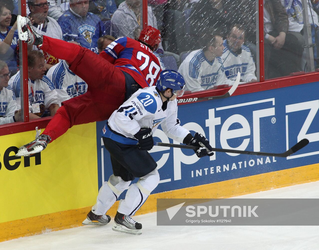 2012 World Ice Hockey Championships. Finland vs. Russia