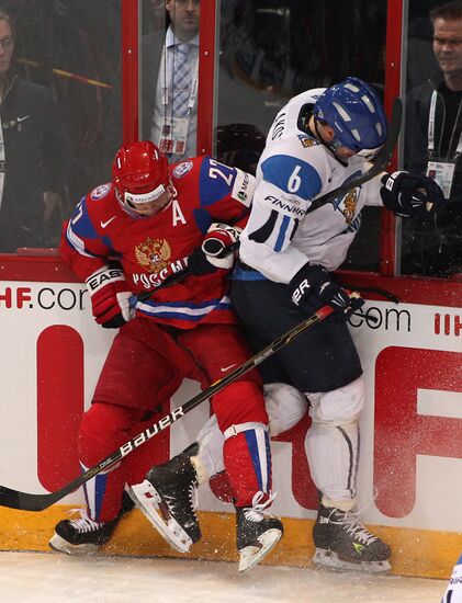 2012 World Ice Hockey Championships. Finland vs. Russia