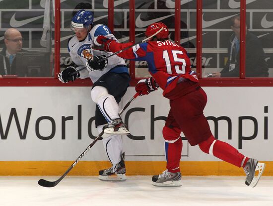 2012 World Ice Hockey Championships. Finland vs. Russia