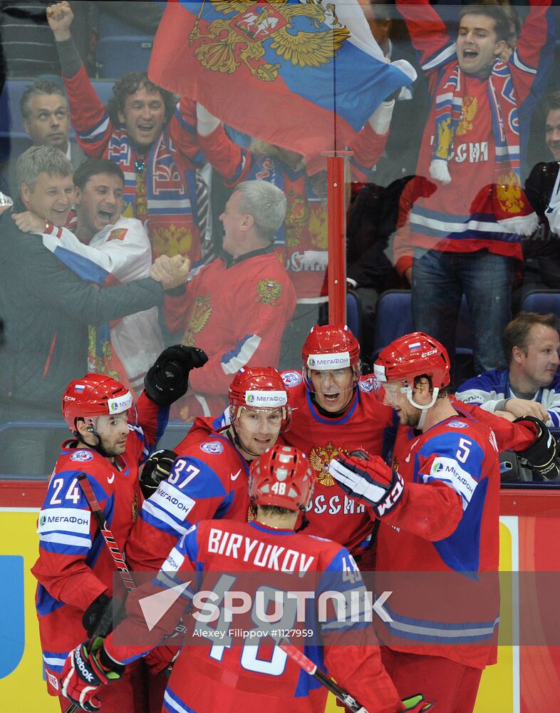 2012 World Ice Hockey Championships. Finland vs. Russia