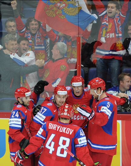 2012 World Ice Hockey Championships. Finland vs. Russia