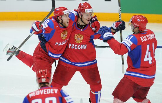 2012 World Ice Hockey Championships. Finland vs. Russia
