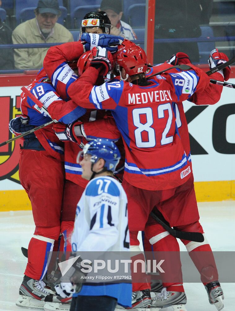 2012 World Ice Hockey Championships. Finland vs. Russia