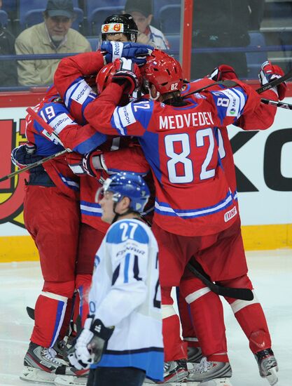 2012 World Ice Hockey Championships. Finland vs. Russia