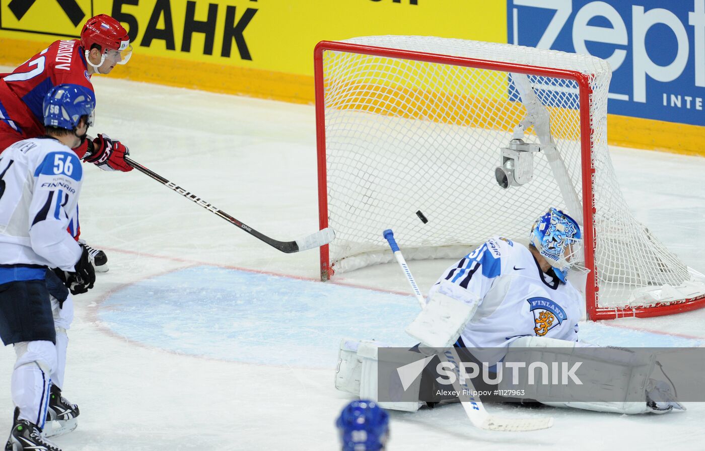 2012 World Ice Hockey Championships. Finland vs. Russia