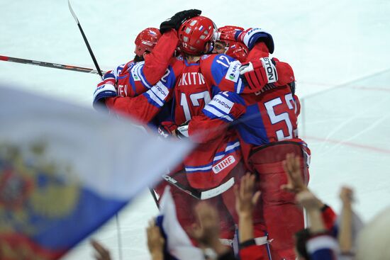 2012 World Ice Hockey Championships. Finland vs. Russia